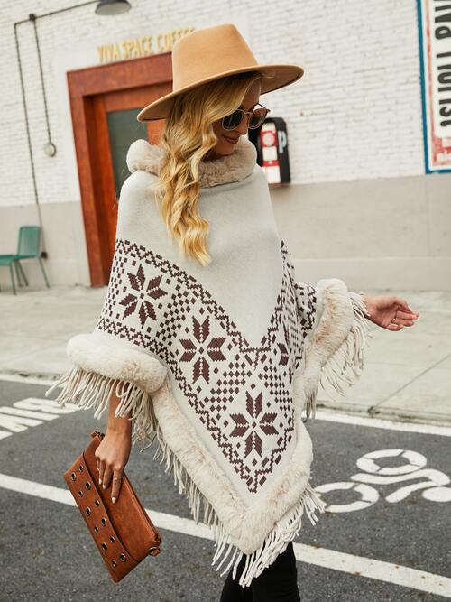Stilla | Geometrisk Cape Ærme Poncho