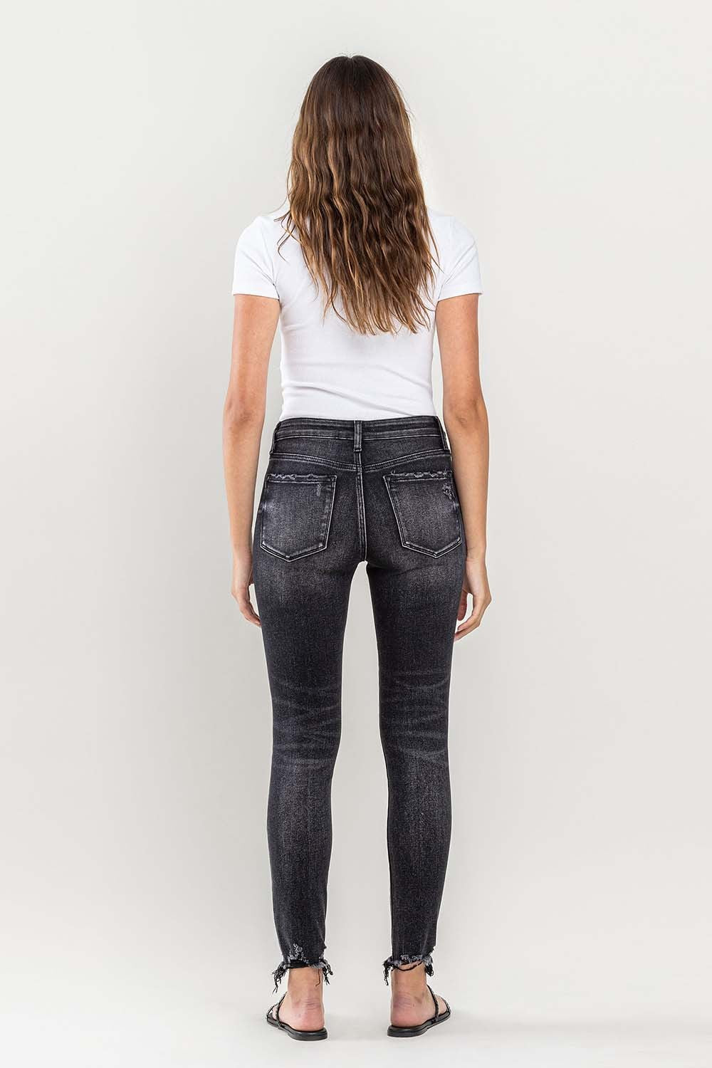 Stilla | Raw Hem Cropped Skinny Jeans