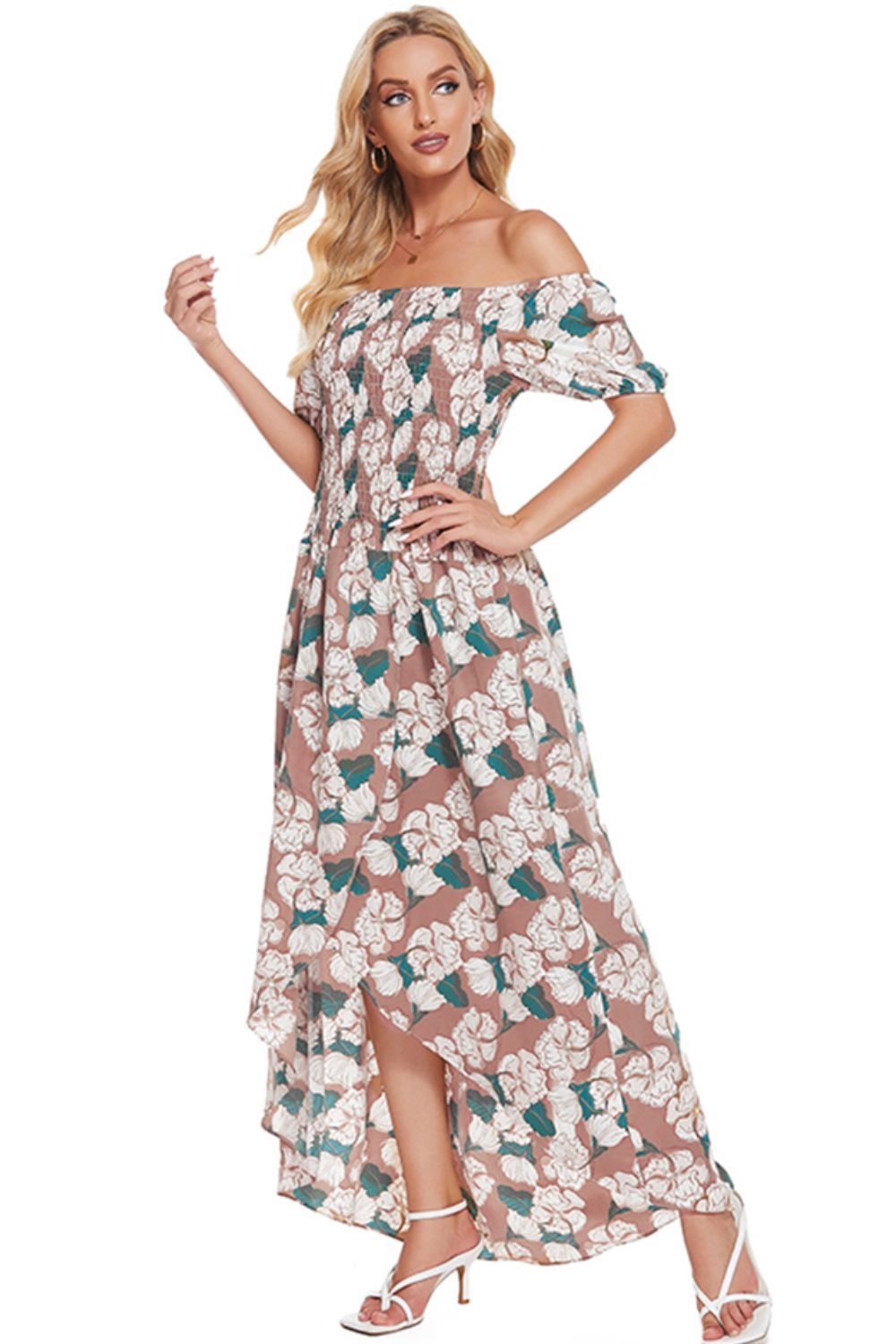 Stilla | Off-shoulder Slid Maxi Kjole