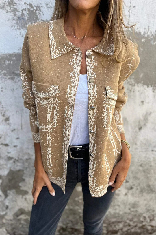 Stilla | Revers Metal Spænde Casual Loose Jakke