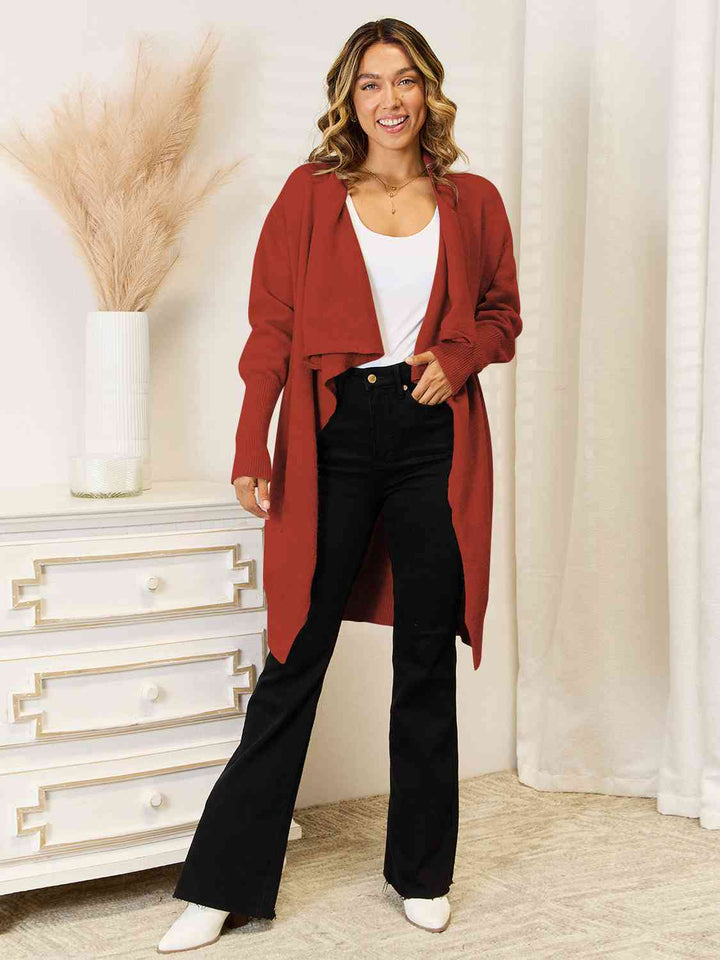 Stilla | Ærme Åben Front Langline Cardigan