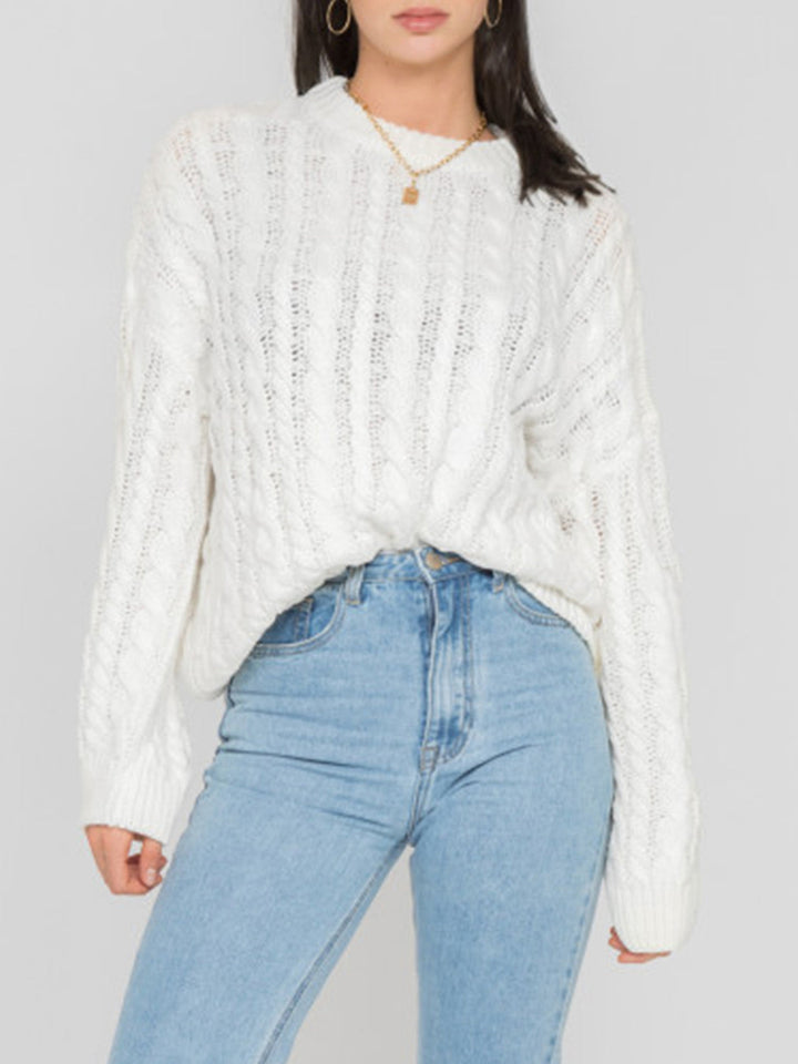 Stilla | Rund Ærme Kabel-Strik Sweater