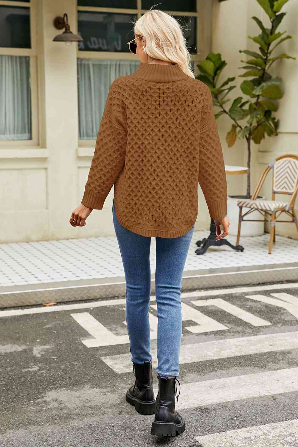 Stilla | Langærmet Mock Neck Sweater