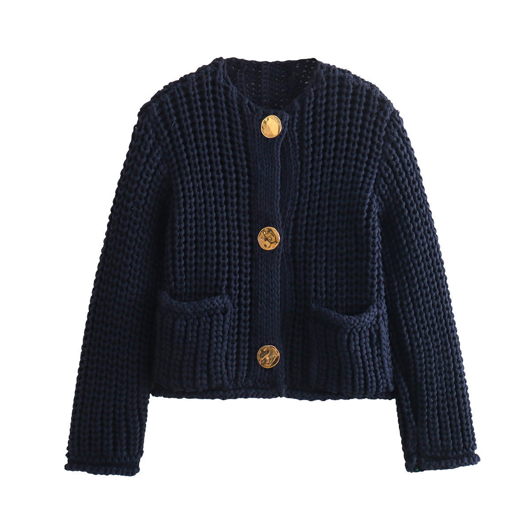 Stilla | Cozy Chic Kvinders Cardigan med Knapper og Lommer