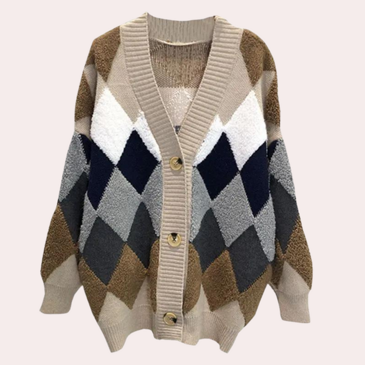 Stilla | Moderne V-Hals Cardigan til Kvinder