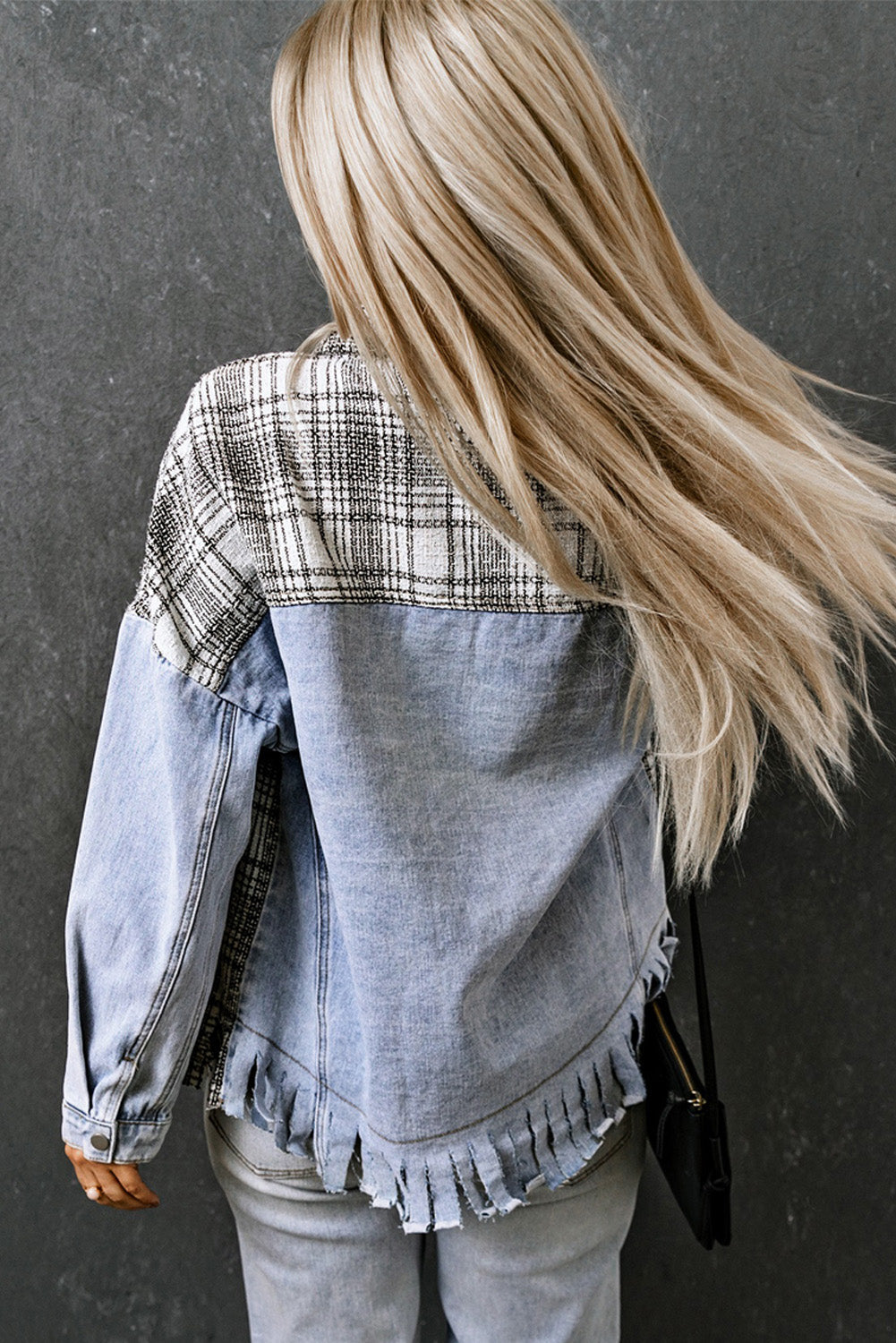 Stilla | Pocketed Snap Down Denim Jakke
