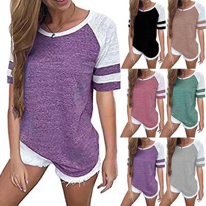 Dame sporty T-shirt med casual kant design og åndbare materialer Stilla