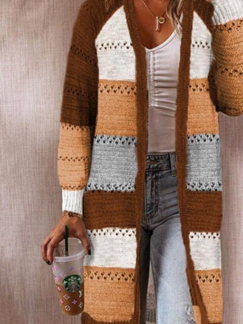 Stilla | Block Åben Front Åben Arbejde Cardigan