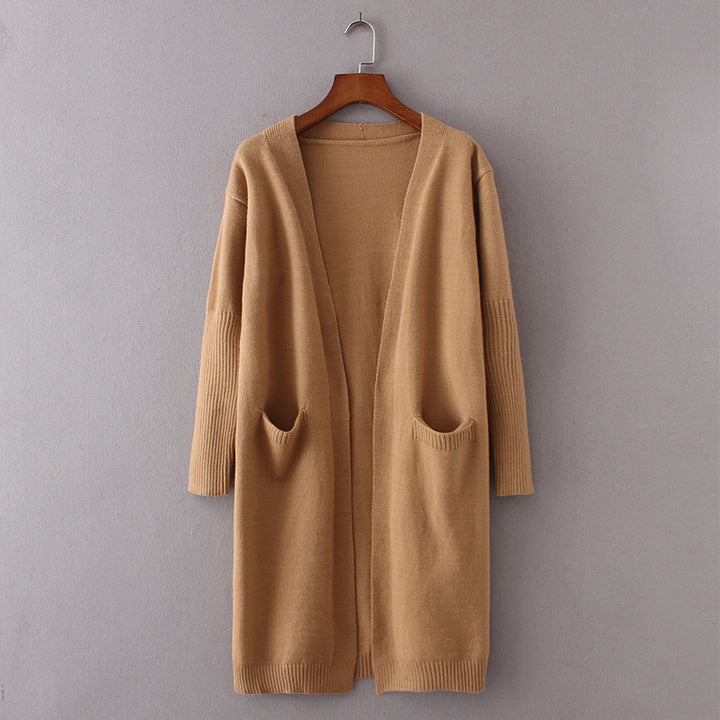 Kvindernes chunky strikket cardigan med praktiske lommer og afslappet snit Stilla