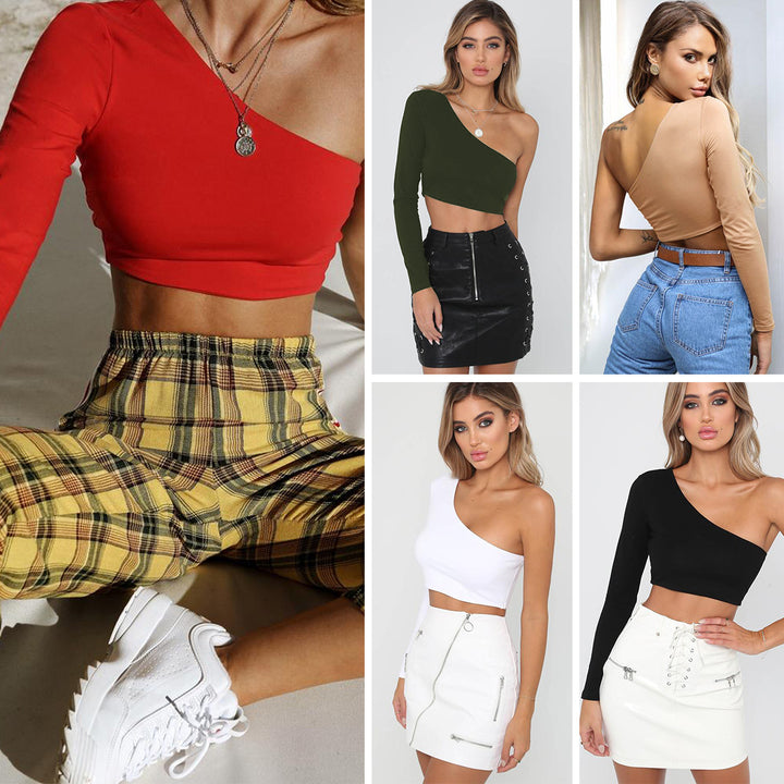 Dame Off-Shoulder Crop-Top Skovae
