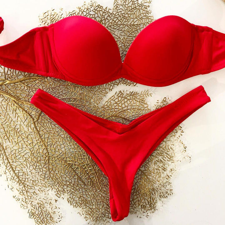 Dame Push-up Bikini Skovae