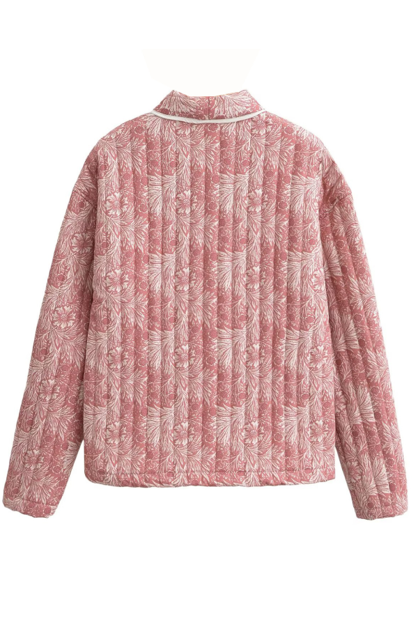 Stilla | Fashion Alsidig Trykt Cardigan Langærmet Bomuldsjakke