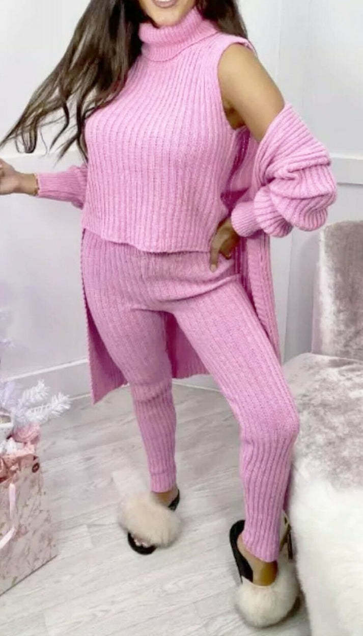 Stilla | 3-Delt Strik Loungewear