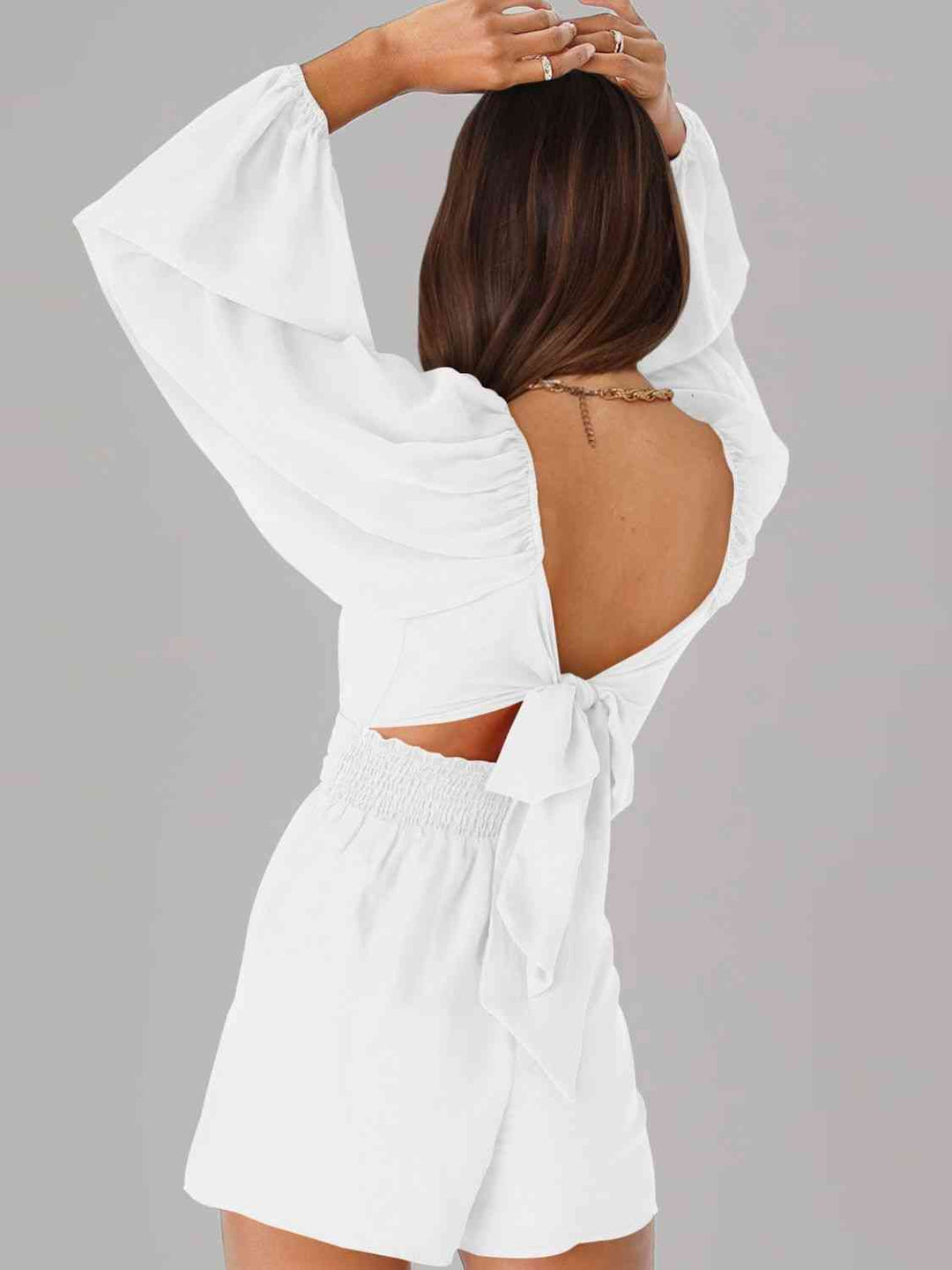Stilla | Bag Smoked Ballonærme Romper
