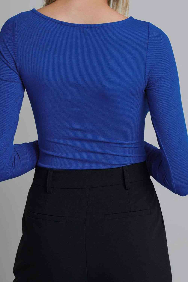 Stilla | Ribbet Langærmet Bodysuit