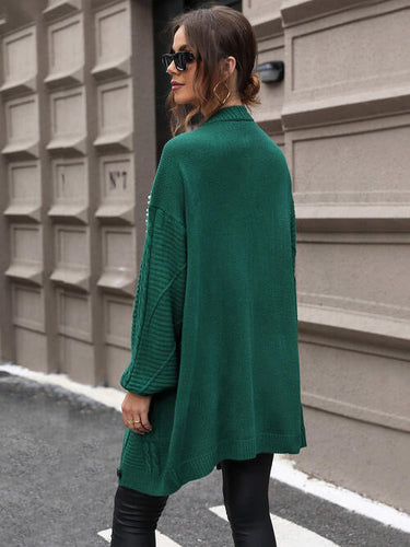 Stilla | Detaljeret Kabelstrikket Knappelukket Cardigan