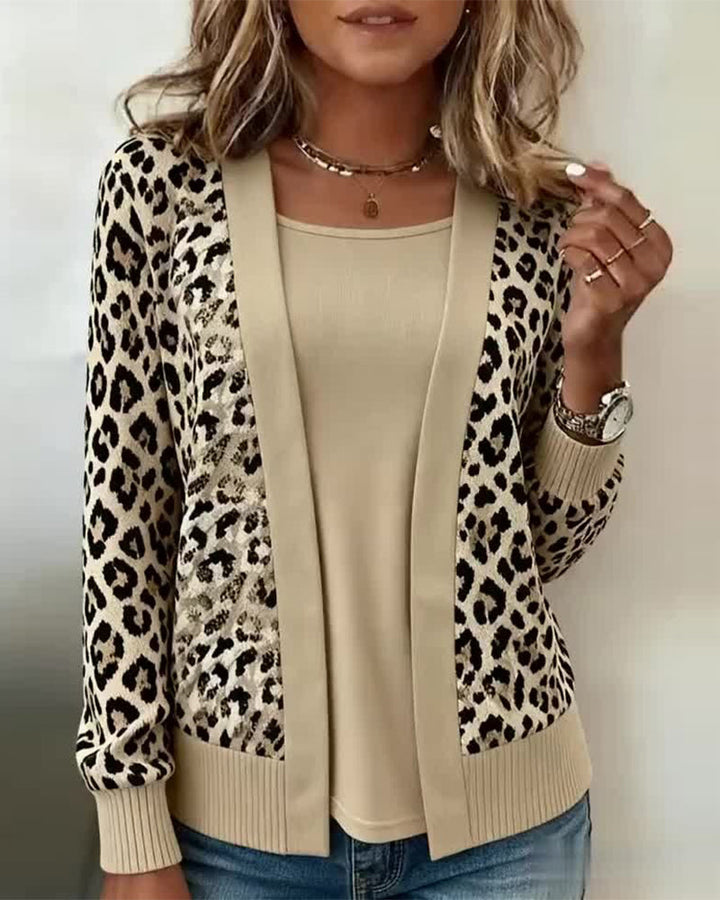Stilla | Fake to-delt optik og leopardprint