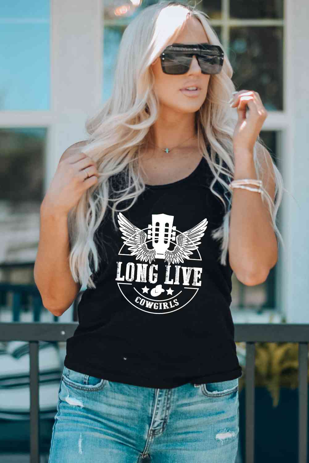 Stilla | Live Cowgirls Grafisk Tank