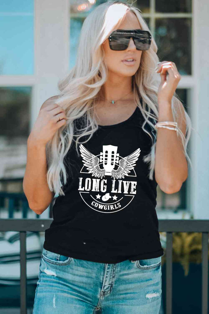 Stilla | Live Cowgirls Grafisk Tank