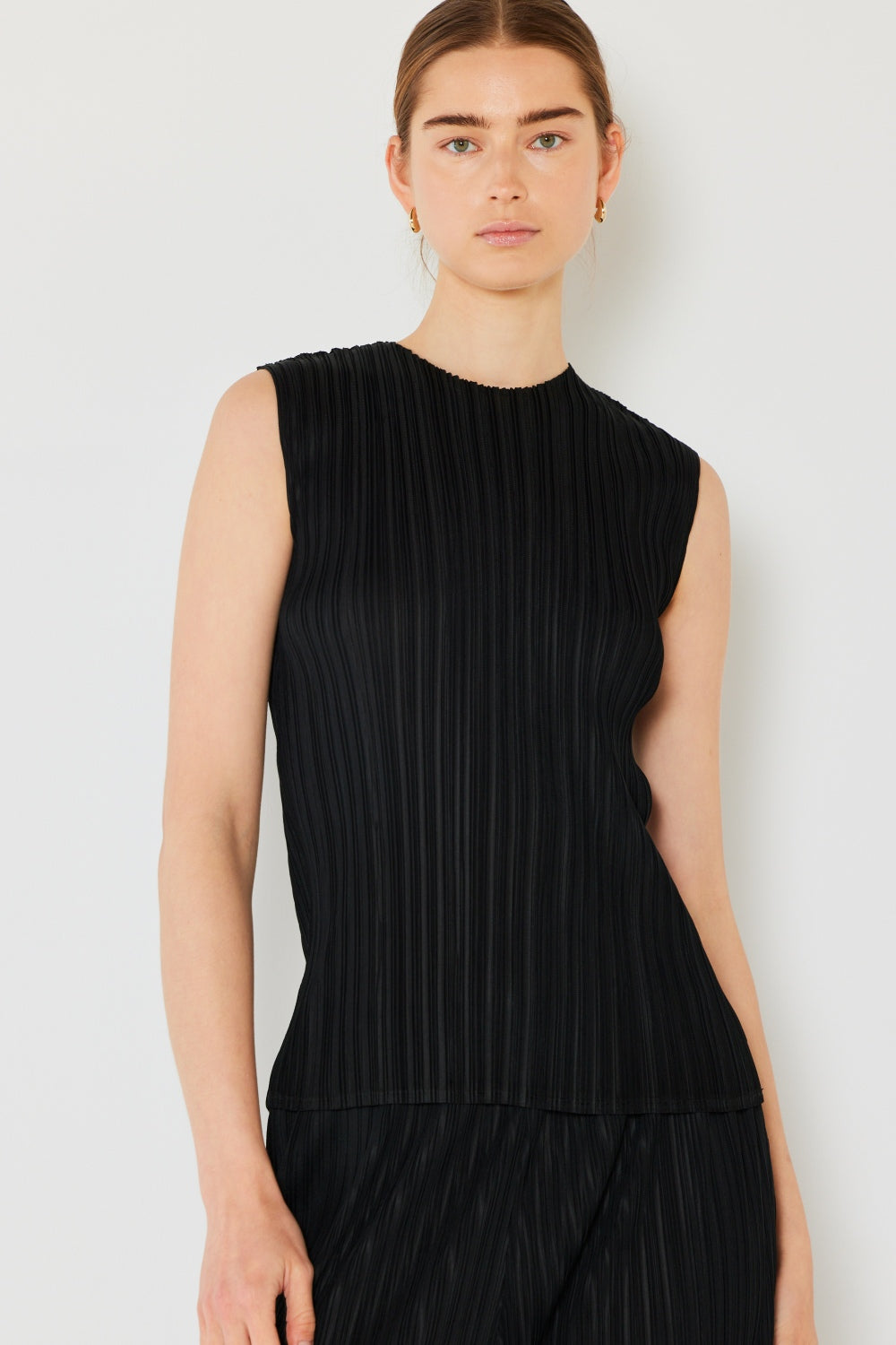 Stilla | West Swim Plisseret Uden Ærmer Crewneck Tank