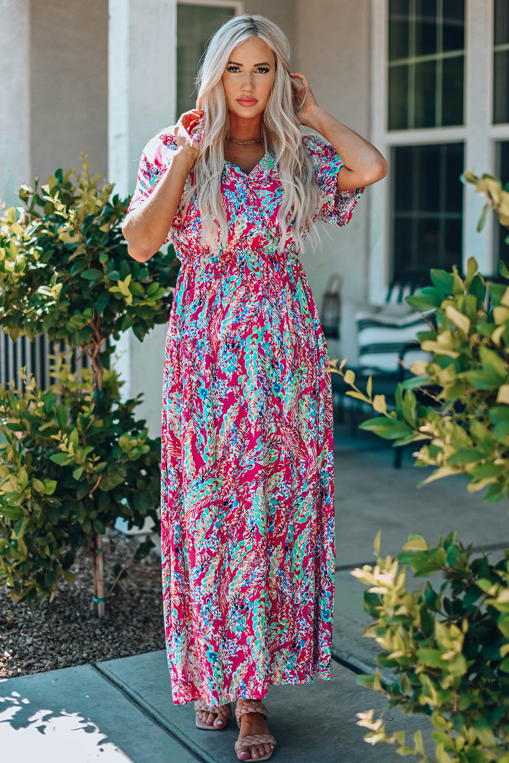 Stilla | V-Hals Maxi Kjole