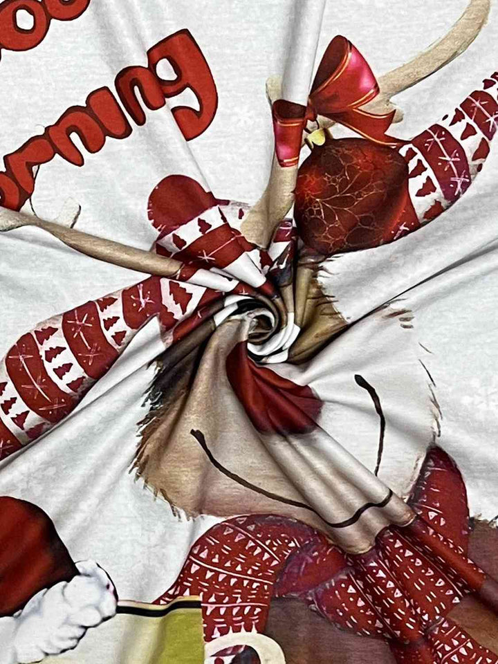 Stilla | Størrelse Rensdyr Grafiktern Langærmet T-shirt