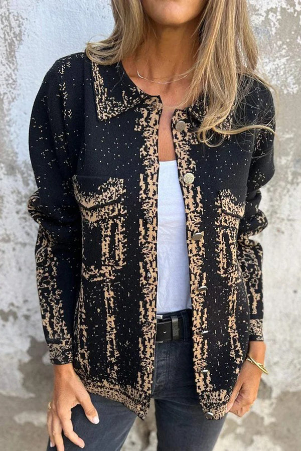 Stilla | Revers Metal Spænde Casual Loose Jakke