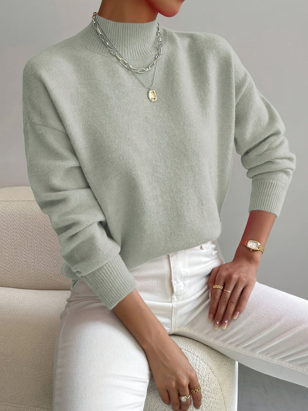 Stilla | elegant rullekrave sweater