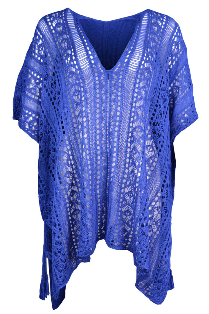 Stilla | V-hals Cover-up Med Frynse