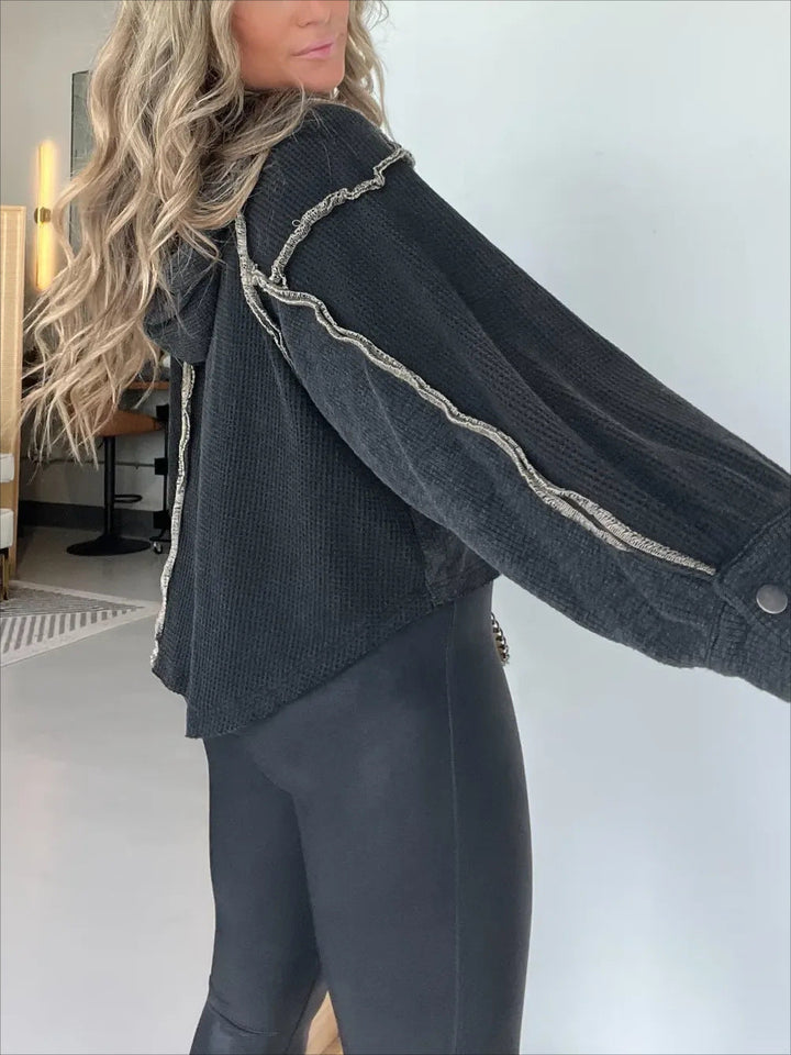 Stilla | Pullover med Uregelmæssig Kant til Efterår og Vinter
