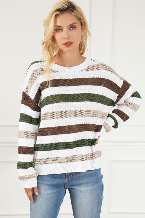 Stilla | Åbenhæftet Dropped Shoulder Sweater