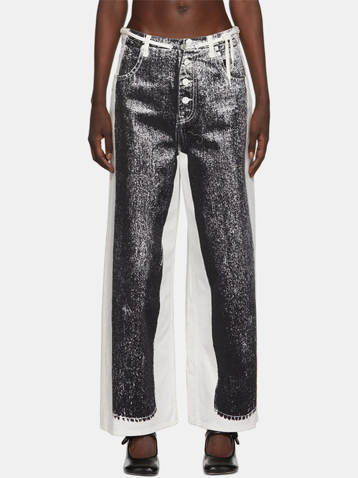 Stilla | Fly Kontrast Jeans Med Lommer