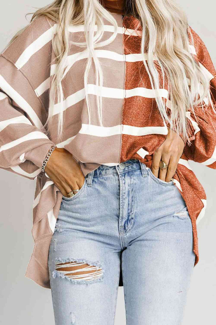 Stilla | Dropped Shoulder Rund Hals Bluse
