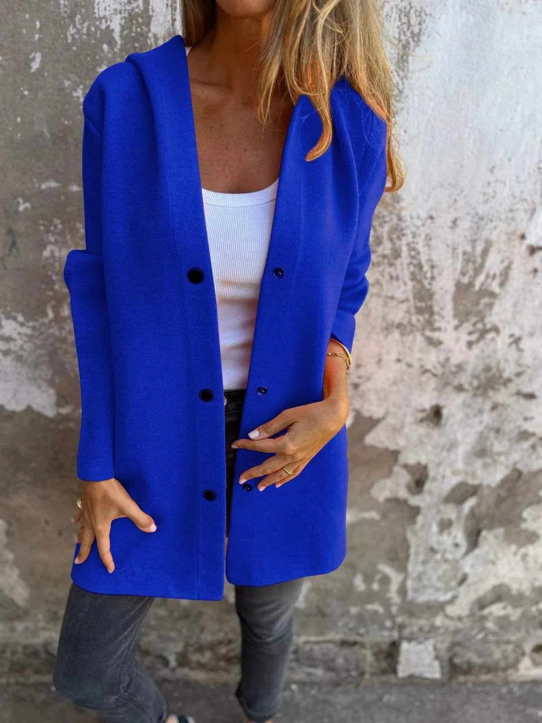 Skovae | Casual Enkeltstående Cardigan med Hætte