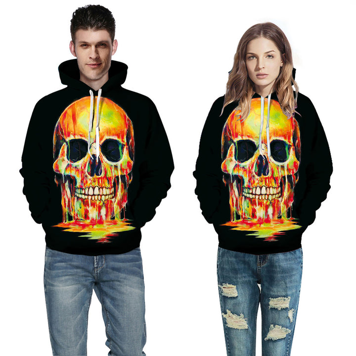 Herren Kapuzenpullover med kunstnerisk penselstræk-design Stilla