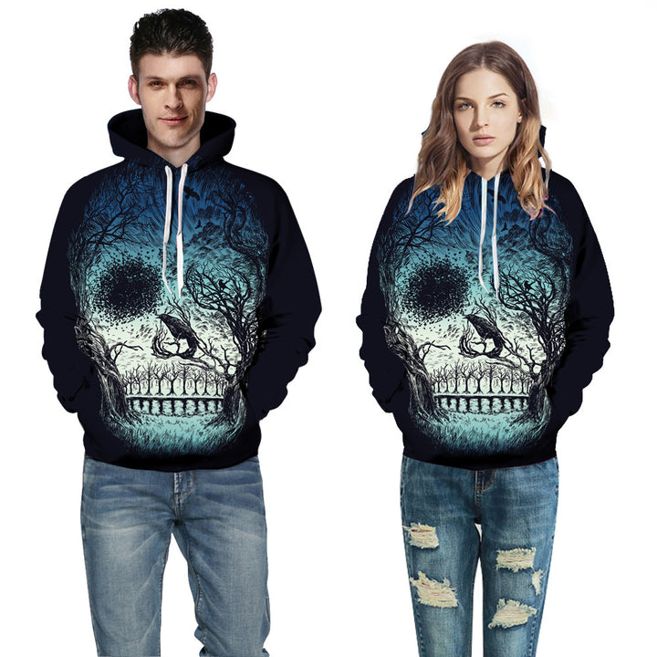 Herrer Hoodie med moderne penselstræk-design Stilla