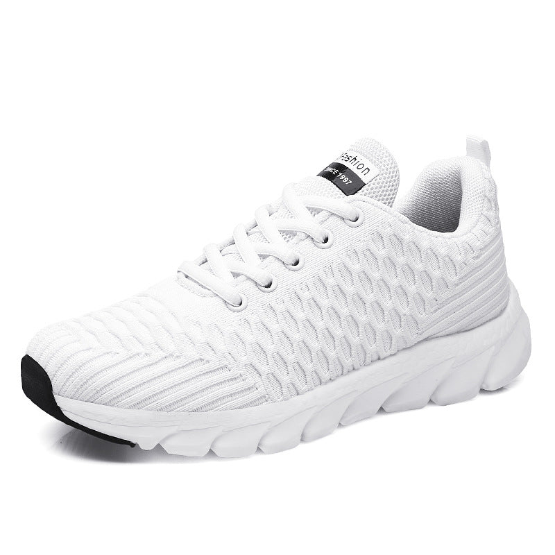 Dame nan lette åndbare strik-sneakers med polstret komfort-fodbed Skovae
