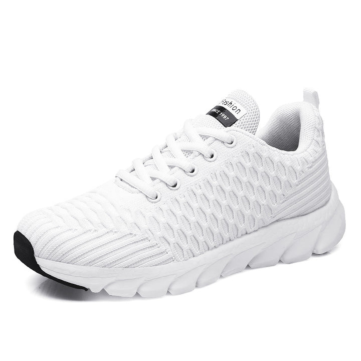 Dame nan lette åndbare strik-sneakers med polstret komfort-fodbed Skovae