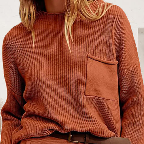 Stilla | Drop Shoulder Sweater Med Lomme