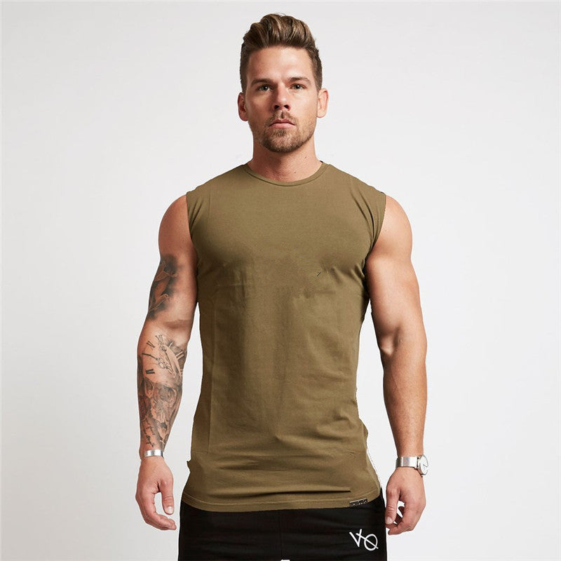 Herrer ærmeløs fitnessshirt med kropsnær pasform Stilla