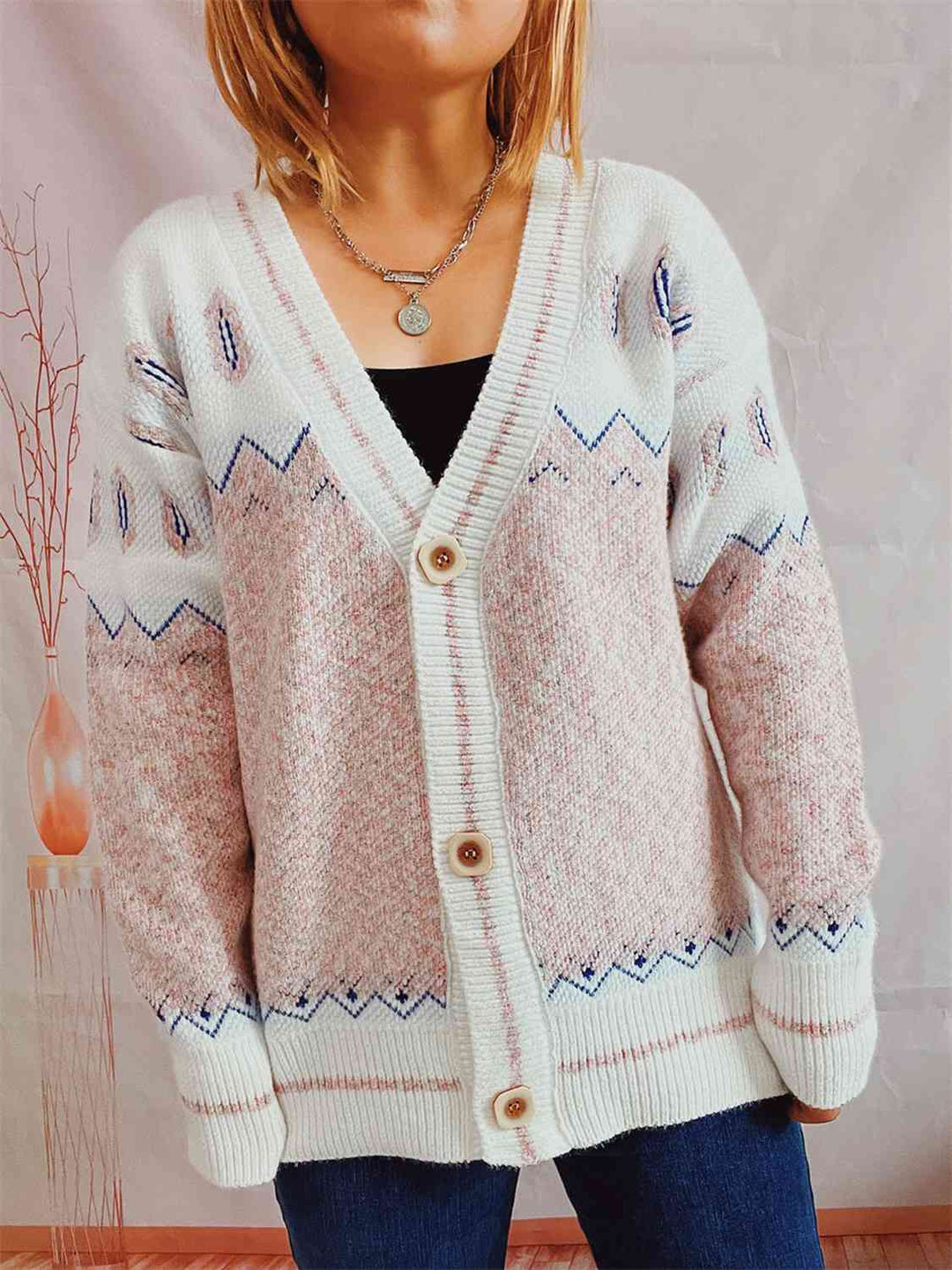 Stilla | Knappe Front Langærmet Cardigan