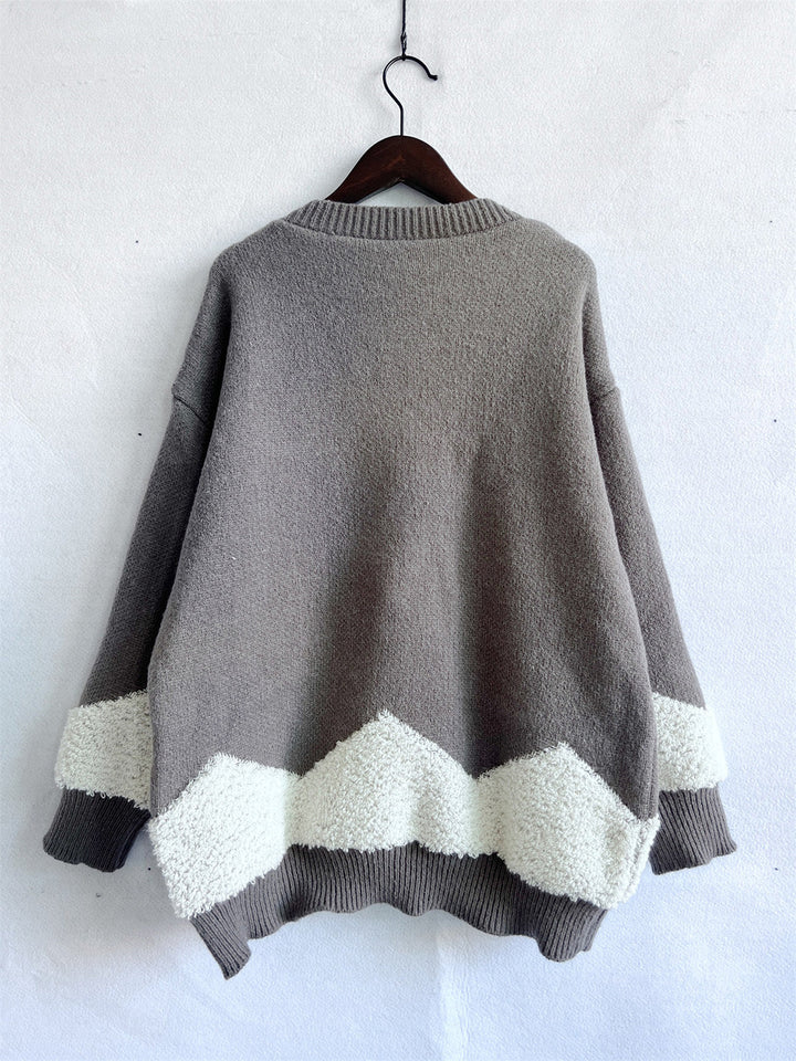 Stilla | Tree Graphic Dropped Shoulder Sweater