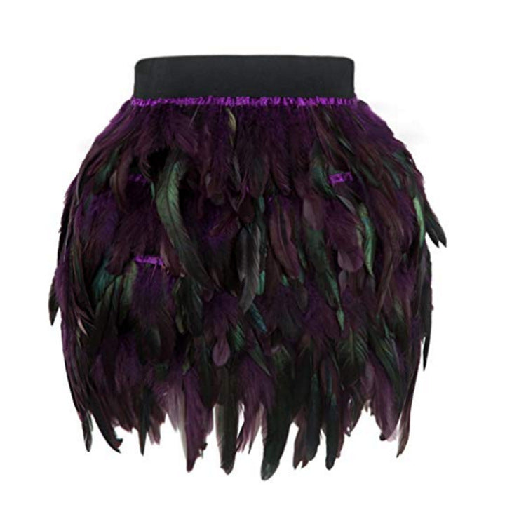 Dame Fjer Skirt Stilla