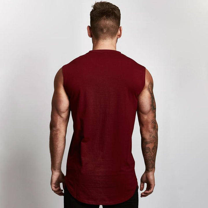 Herrer ærmeløs fitnessshirt med kropsnær pasform Stilla