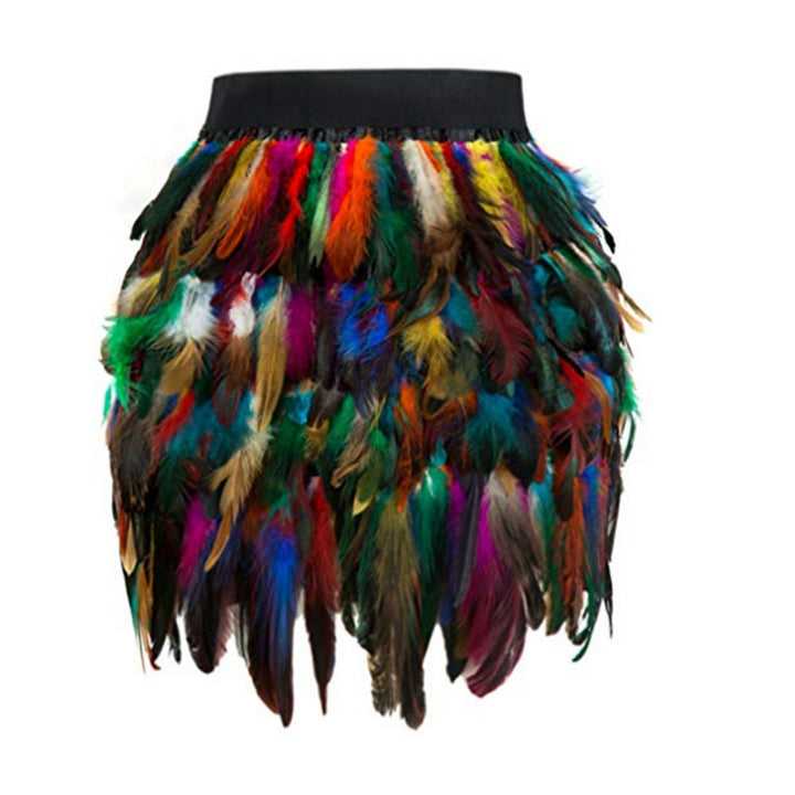 Dame Fjer Skirt Stilla