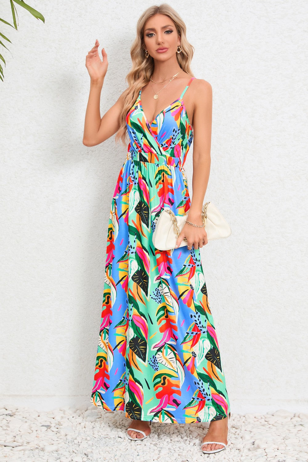 Stilla | Surplice Maxi Cami Kjole