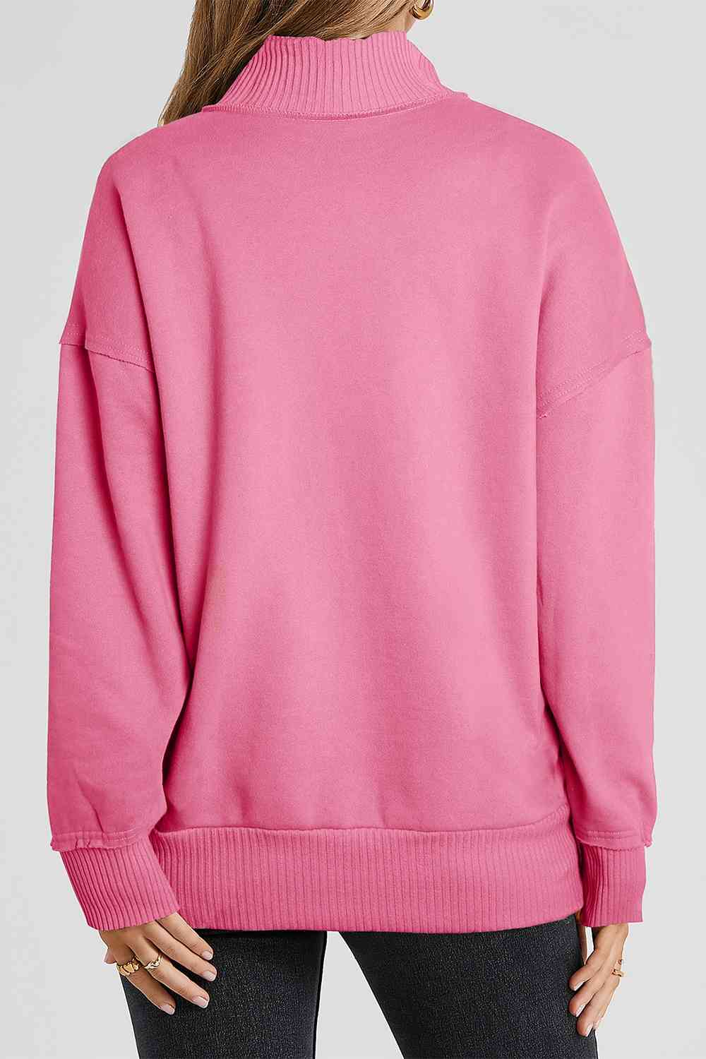 Stilla | Snap Drop Shoulder Langærmet Sweatshirt