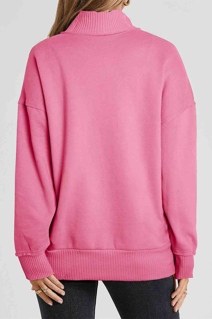Stilla | Snap Drop Shoulder Langærmet Sweatshirt