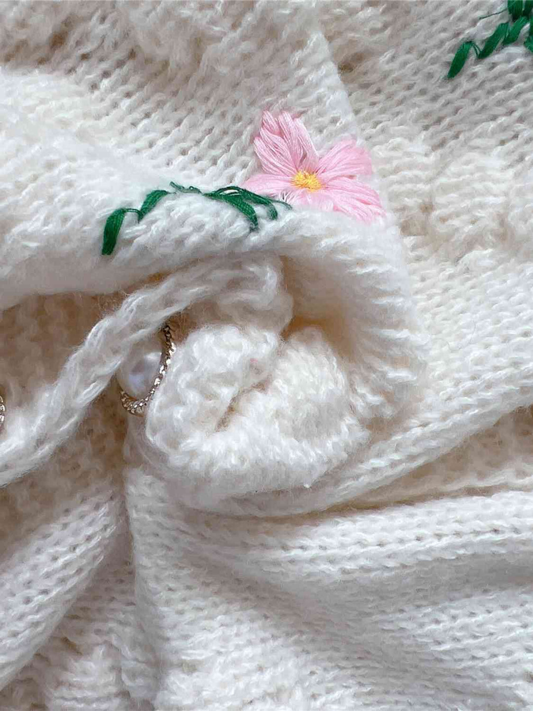Stilla | Knapper Op Rund Hals Langærmet Cardigan