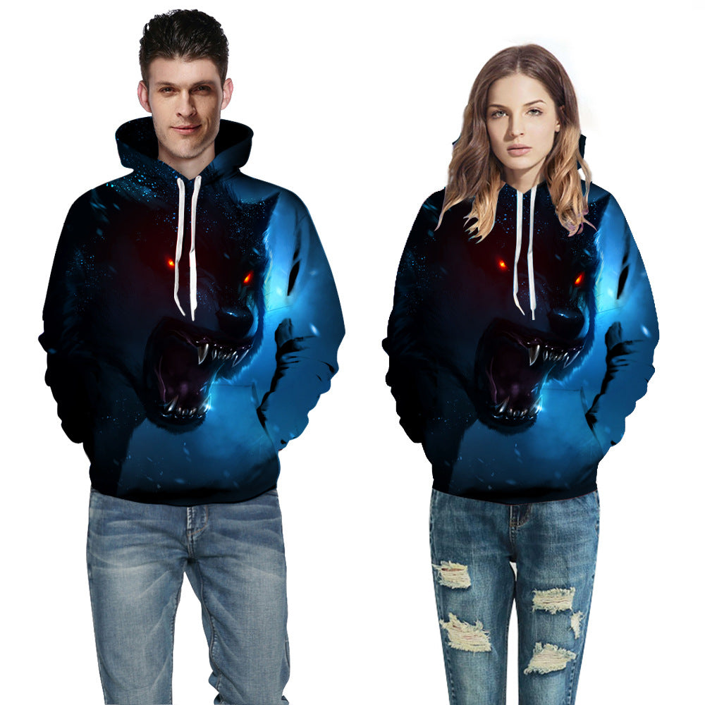 Herrer Hoodie med moderne penselstræk-design Stilla